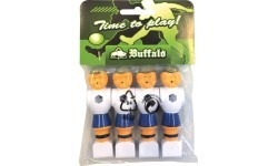 Stalo futbolo žaidėjai Buffalo, 16mm, mėlyni/balti, 4 vnt.