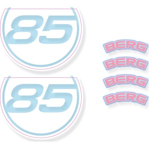 BERG GO² Retro Pink lipdukų rinkinys