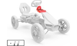 Rally valdiklio žibintų komplektas APX Red