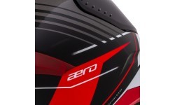 Motorcycle Helmet Cassida Aero Drome Black Pearl/Red/White/Gray