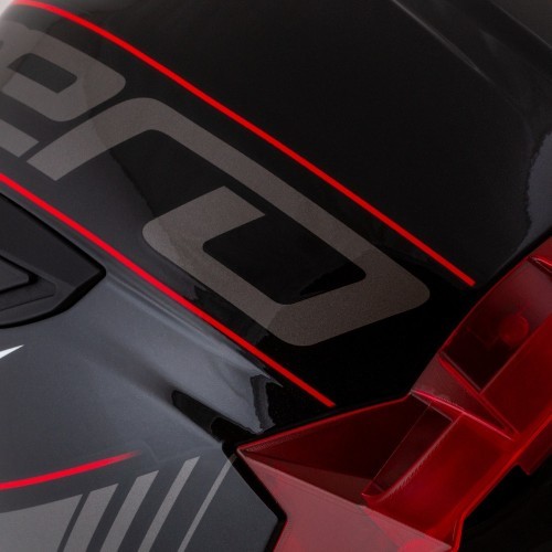 Мотошлем Cassida Aero Drome Black Pearl/Red/White/Gray