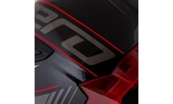Motorcycle Helmet Cassida Aero Drome Black Pearl/Red/White/Gray