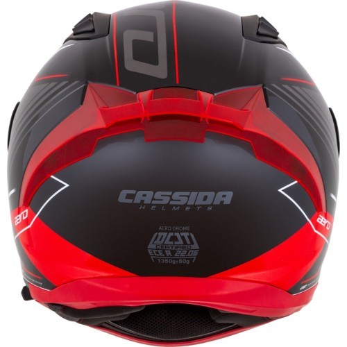 Мотошлем Cassida Aero Drome Black Pearl/Red/White/Gray