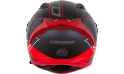 Мотошлем Cassida Aero Drome Black Pearl/Red/White/Gray