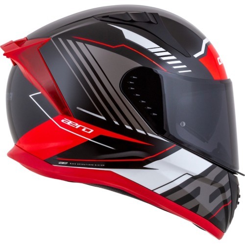 Motorcycle Helmet Cassida Aero Drome Black Pearl/Red/White/Gray