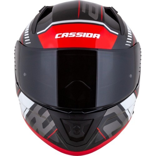 Motorcycle Helmet Cassida Aero Drome Black Pearl/Red/White/Gray