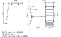 Swing 1-stand on bearings (ladder extension) PREMIUM MO-017 - Marbo Sport
