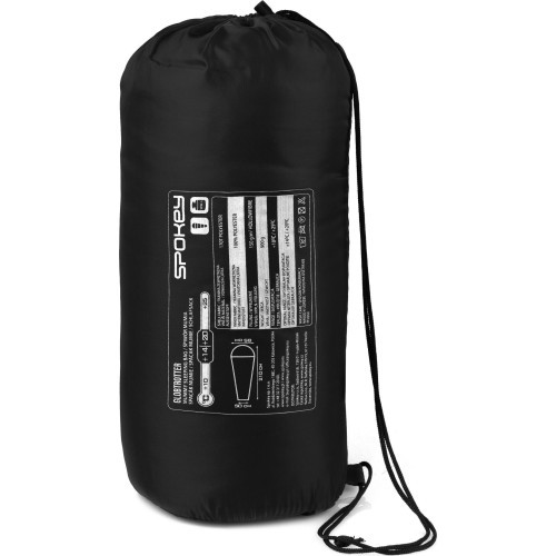 Spring and summer type sleeping bag 220 cm black Spokey GLOBTROTTER