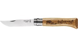 Нож Opinel 8 Inox, дуб, серия Animal – кабан