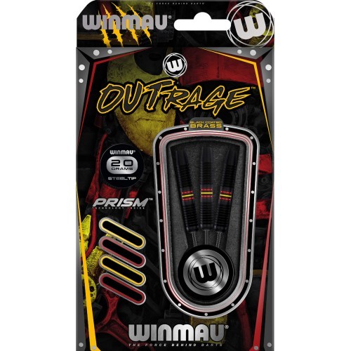 Smiginio strėlės Winmau Outrage Brass - 3 vnt.