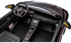 Elektromobilis Audi Spyder R8 LIFT, juodas