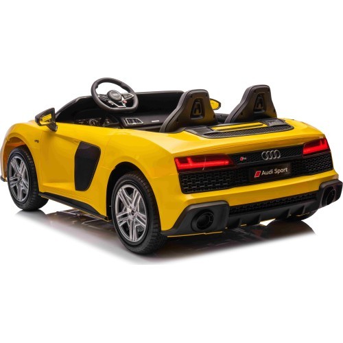 Elektromobilis Audi Spyder R8 LIFT, geltonas