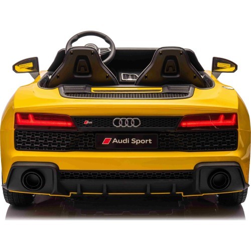 Elektromobilis Audi Spyder R8 LIFT, geltonas