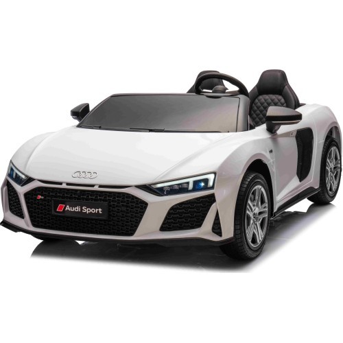 Elektromobilis Audi Spyder R8 LIFT, dvivietis, baltas