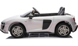 Elektromobilis Audi Spyder R8 LIFT, dvivietis, baltas