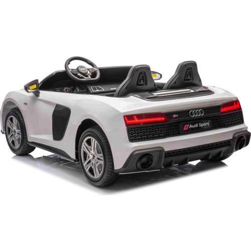 Elektromobilis Audi Spyder R8 LIFT, dvivietis, baltas