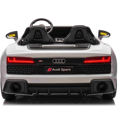 Электромобиль Audi Spyder R8 LIFT, двухместный, белый
