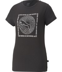 Puma Graphics She Move Women's Blouse Black 674451 01