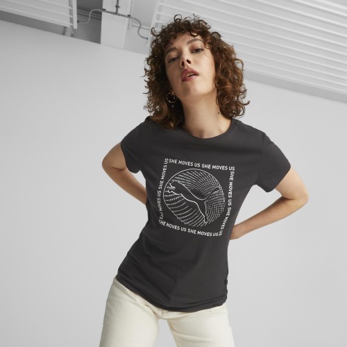 Puma Palaidinė Moterims Graphics She Move Black 674451 01