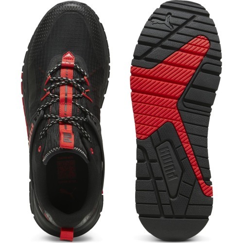 Puma Pacer + Trail Men's Running Shoes Black Red 397669 02