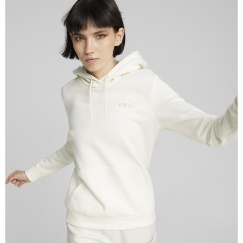 Женская толстовка с капюшоном Puma Ess+ Embroidery, белая 670004 99