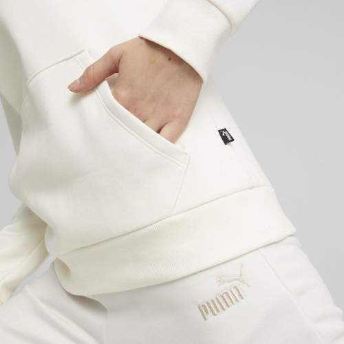 Женская толстовка с капюшоном Puma Ess+ Embroidery, белая 670004 99