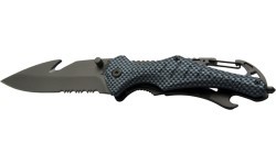 Knife Baladeo Security Emergency Carbon