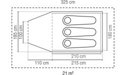 Палатка Coleman Darwin Plus, 3 человека
