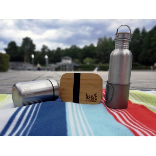 Lunchbox Origin Outdoors Bamboo, 0.8L, Stainless Steel