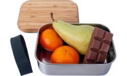Lunchbox Origin Outdoors Bamboo, 0.8L, Stainless Steel