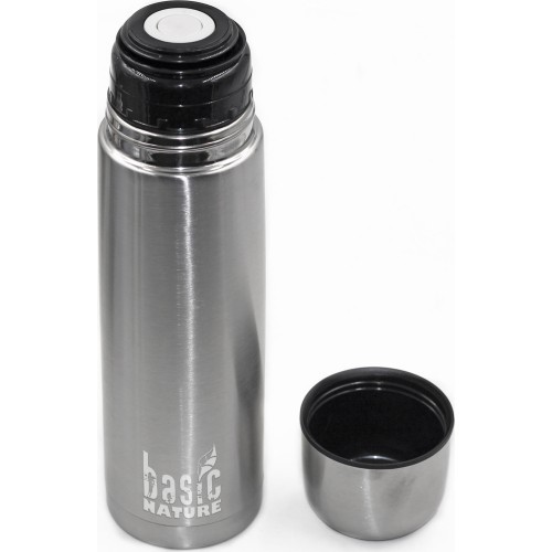 Termosas BasicNature Vacuum, 0,5 l, nerūdijantis plienas