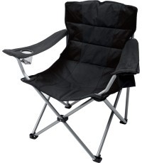Folding Chair BasicNature Travelchair Holiday, Black