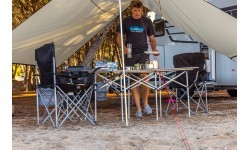 Складной стул BasicNature Travelchair Holiday, чёрный