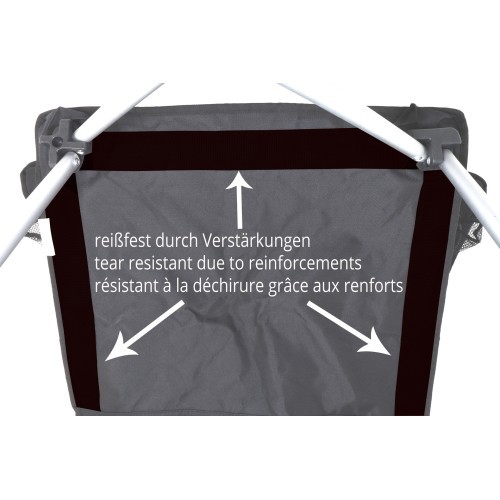 Folding Chair BasicNature Travelchair Holiday, Black