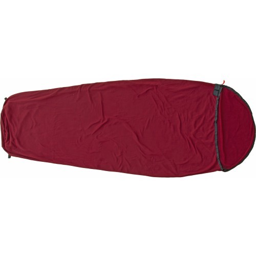 Sleeping Bag Liner Origin Outdoors Microfleece Mummy Shape Bordeaux 