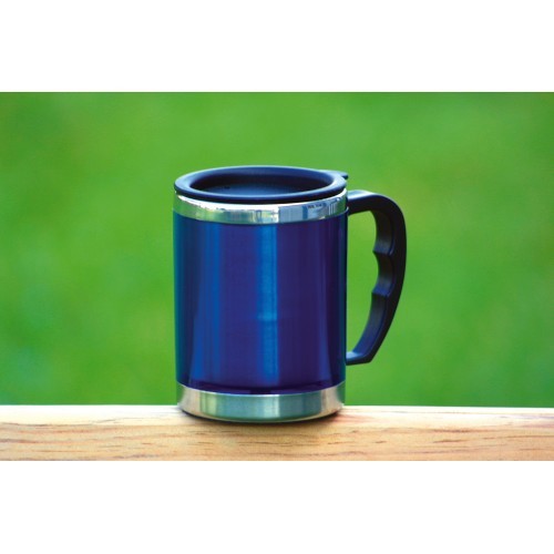 Термокружка BasicNature Stainless Steel Beaker MUG, 0,42 л, синяя