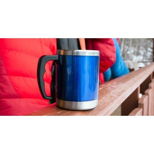 Термокружка BasicNature Stainless Steel Beaker MUG, 0,42 л, синяя