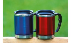 Thermal Mug BasicNature Stainless Steel Beaker MUG, 0.42L, Blue