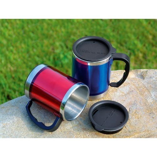 Thermal Mug BasicNature Stainless Steel Beaker MUG, 0.42L, Blue