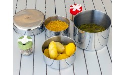 Набор посуды BasicNature Biwak 3, нержавеющая сталь