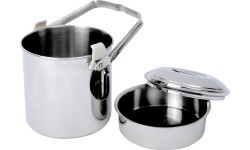 Pot BasicNature Billy Can Stainless Steel 1.4L