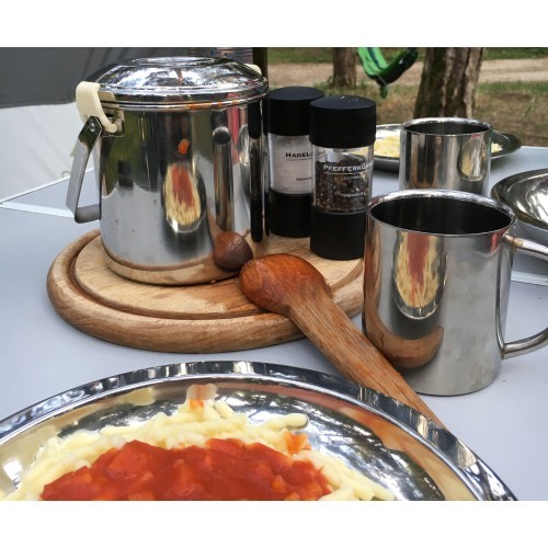 Pot BasicNature Billy Can Stainless Steel 1.4L