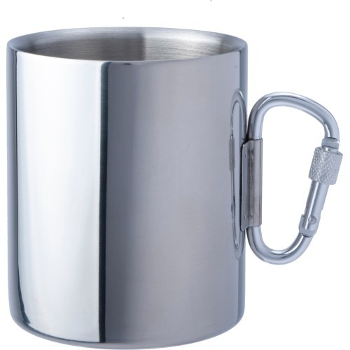 Foldable Stainless Steel Cup BasicNature Space Safer Thermo, 0.34L