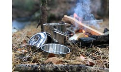 Pot BasicNature Billy Can Stainless Steel 1.4L