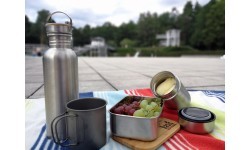 Puodelis BasicNature Titanium Beaker, 375ml