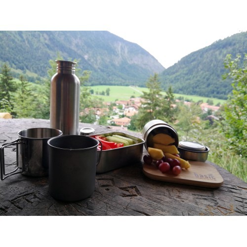 Puodelis BasicNature Titanium Beaker, 375ml