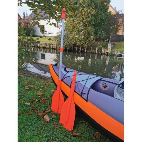 Teleskopinis irklas BasicNature Mini 107cm, oranžinis