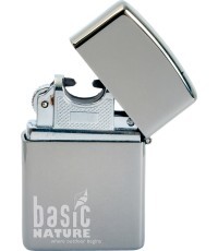 Электроимпульсная зажигалка BasicNature Arc USB Polished