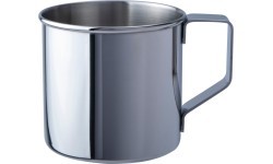 BasicNature Stainless steel mug 'Zebra'