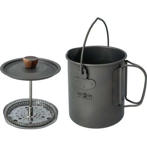 Origin Outdoors kavinukas French Press 3 in 1 „Titanium“